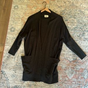 Pact Gray Airplane Cardigan